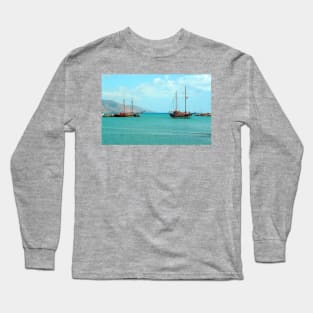 Kardamaina Harbour Long Sleeve T-Shirt